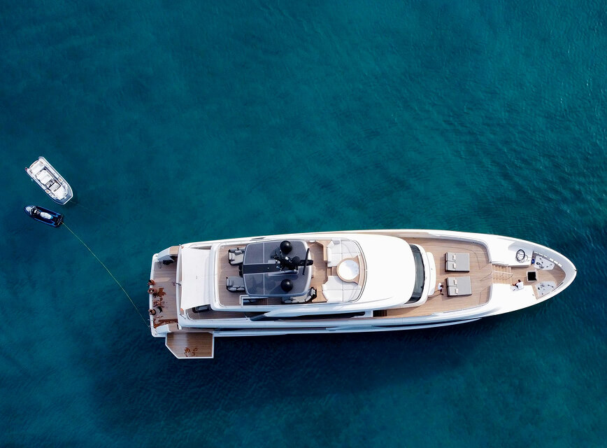 Yacht in the sea